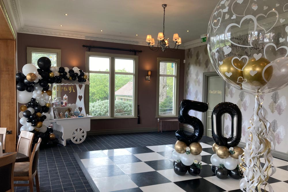 50th wedding anniversary Special occasion venue hire leeds the bradford golf club hawksworth